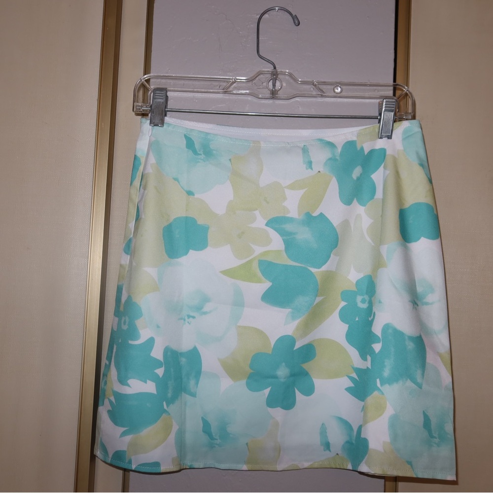 Tropical floral skirt